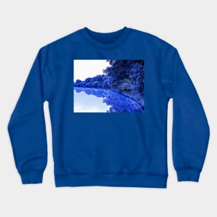 Blue Mirroring Crewneck Sweatshirt